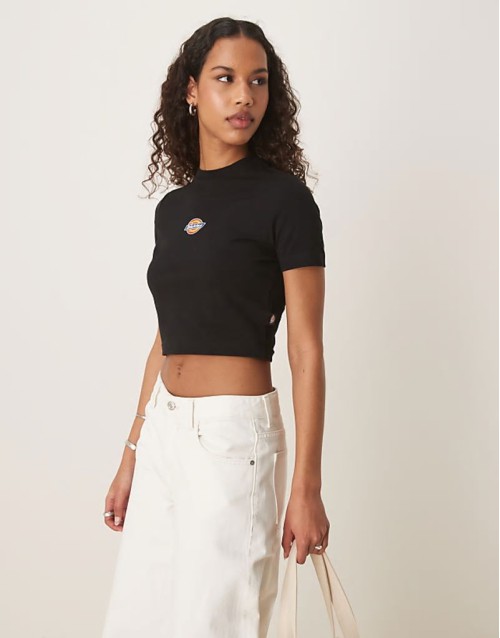 maple valley baby t-shirt in black