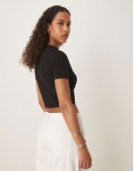 maple valley baby t-shirt in black