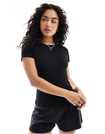 Cotton On sp recovery fitted t-shirt in black