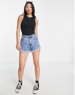 slinky racerneck body in black