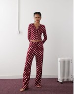 Lightweight button up co-ord in polka dot